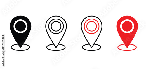 Map Location Pin Marker Icons
