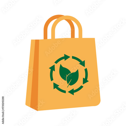 Reusable Shopping Bag Icon, Simple Icon Vector Design, best used for presentation, application, web and banner