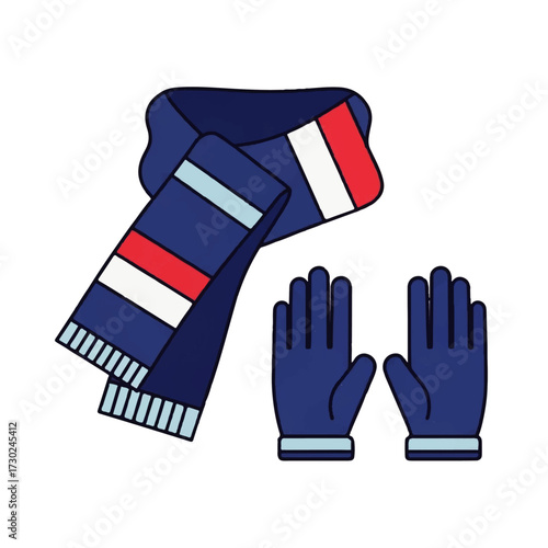 Warm Winter Accessories Cozy Scarf and Gloves for Cold Weather Protection