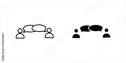  Group Talk Ico set Different Style Collection