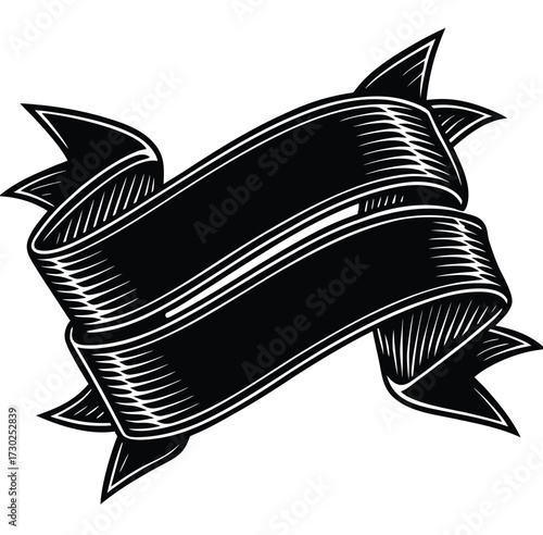 Black and white shark vector illustration for tattoo or logo featuring a stylized marine animal swimming underwater