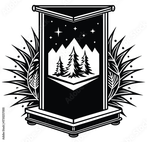 Abstract ancient book vector illustration background