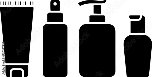 Cosmetic Bottles Collection for Beauty and Skincare Design