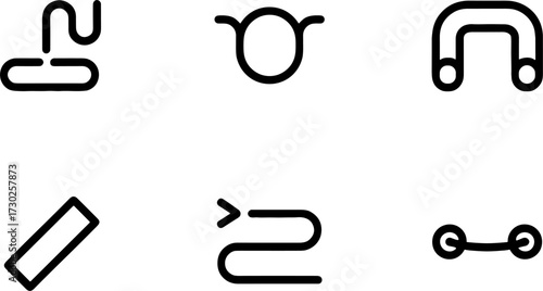 Minimalist Lines of Various Shapes for Modern Design Projects