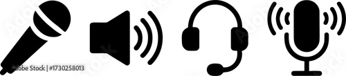 Audio Communications Microphone Speaker Headset and Recording Mic for Podcasting and Sound Design