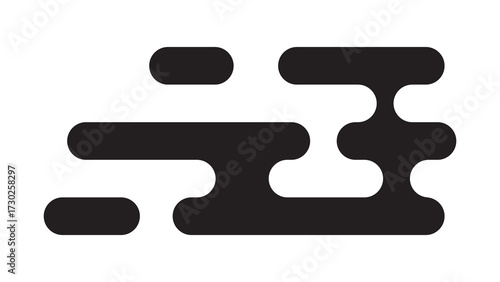 Black traditional Asian-style cloud