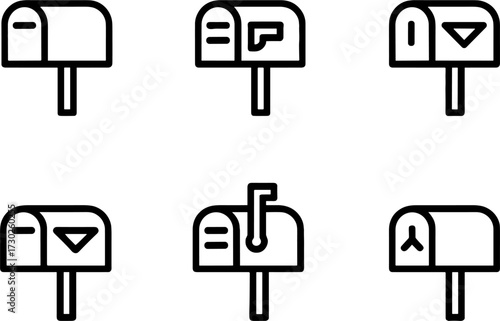 Assorted Simple Mailboxs for Modern Communication Designs