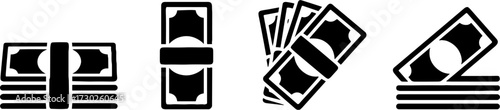 Stylized Money Symbols for Financial Themes and Design Projects