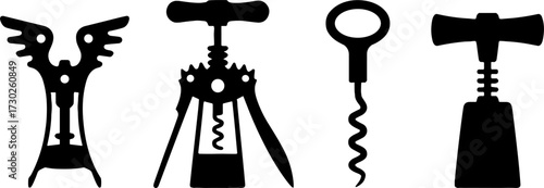 Corkscrew Collection Various Wine Openers for Kitchen and Bar Use
