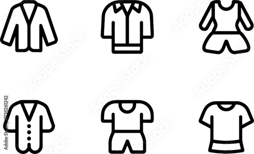 Stylized Clothing Lines for Fashion Design and Apparel Projects