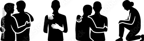 Emotional Connections Depicting Support Love and Comfort