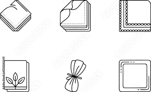 Hand Drawn Blanket and Napkin Designs for Crafting and Coloring