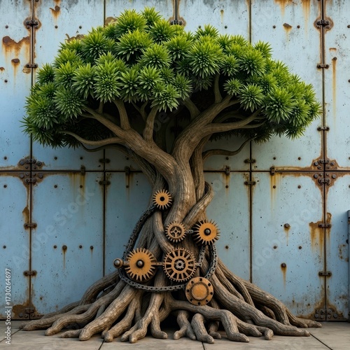 The Artistic Presentation of Mechanical Trees