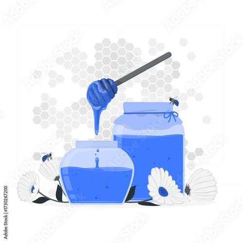 Honey Flat Illustrations
