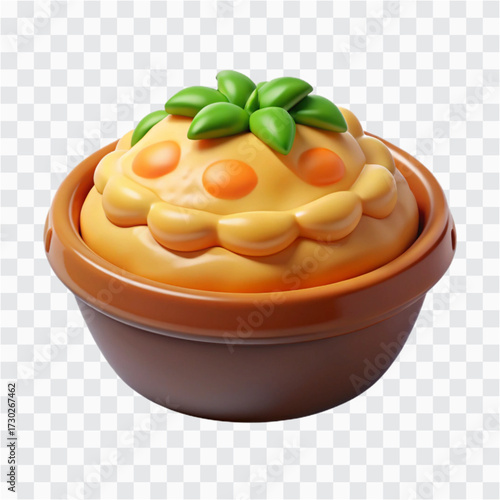 3D Shepherd’s Pie Icon | Comfort Food, British Classic with Mashed Potato Topping