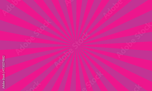 Pink and purple sunburst pattern with radiating lines from the center.