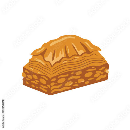Geometric baklava illustration