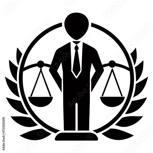 Business ethics icon vector black design silhouette on white background