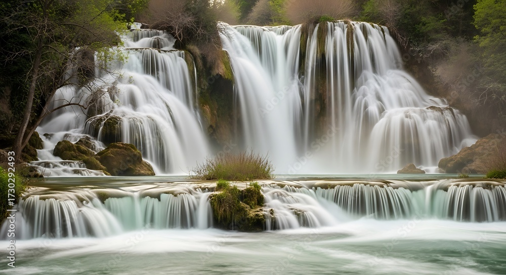 Obraz premium Skradinski Buk Waterfall in Krka National Park, Croatia.