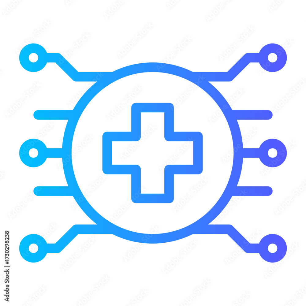 Fototapeta premium ai medical symbol icon