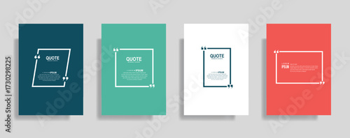 Trendy quote box templates perfect for social media marketing, elegant callout frames for presentations and modern posters, engaging text placeholders