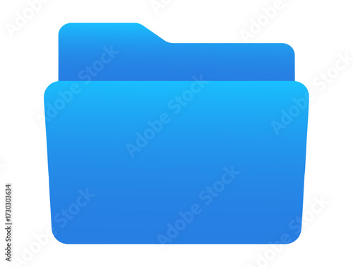 Folder Icon – Digital File Management, Data Organization, and Storage System Vector Illustration