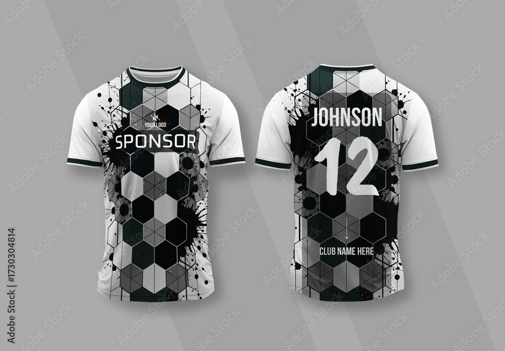 Editable Sport Jersey Design Template Stock Template | Adobe Stock
