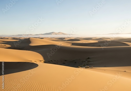 Wallpaper Mural Desert Landscape Sunrise Serenity. Torontodigital.ca