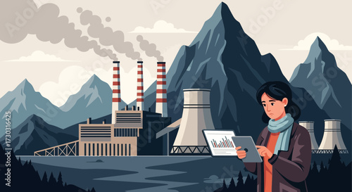 Analysis of Environmental Impact: Industrial Complex and Modern Technological Monitoring
