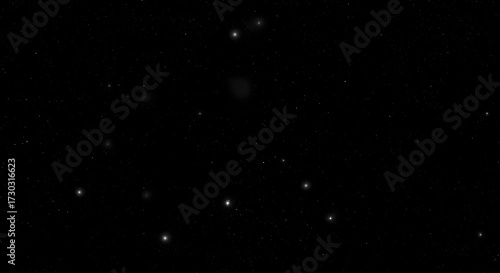 Mystical Night Sky with Scattered Stars Abstract Dark Background Concept