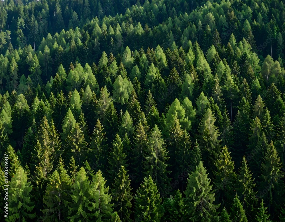 Obraz premium Dense forest canopy