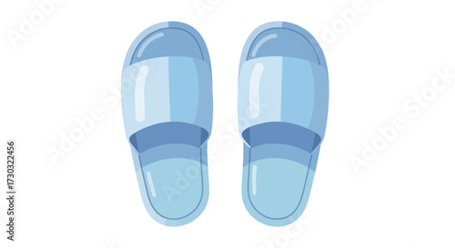 A Pair of Light Blue Slippers for Comfort and Relaxation at Home