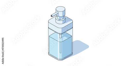 Isolated Illustration of a Hand Sanitizer Dispenser for Cleanliness needs