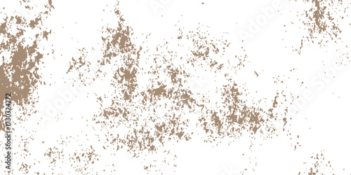 Coffee stain marks on dirty brown textured grunge wall