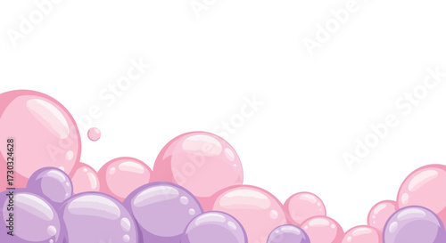 Pastel Dreams Abstract Background with Soft Bubbles for Various Designs