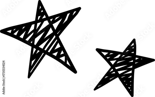Scribble Doodle Stars