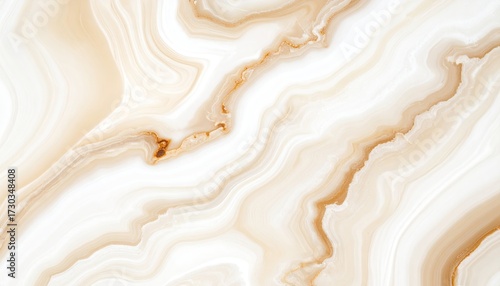 Abstract Swirling Pattern in Pale Orange Tones with Mineral Veins and Translucent Texture