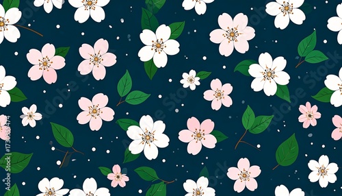 Beautiful Spring Floral Pattern.