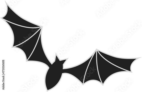 black bat. happy Halloween 