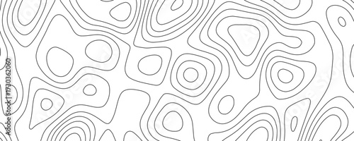 Topographic map pattern background vector. Abstract mountain terrain map background with abstract shape line texture. Vector illustration. Abstract contours form digital landscape