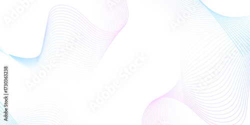 blue purple wave curve lines banner background .Digital frequency track equalizer. Stylized line art background. modern soft luxury texture with smooth and clean vector subtle background illustration