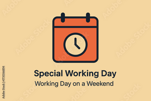 Special Working Day Weekend Abstract Design