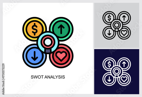 Goal Setting icon Vector Illustration 