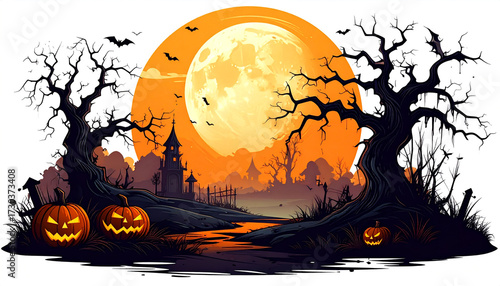 Dekoracja Halloween ilustracja