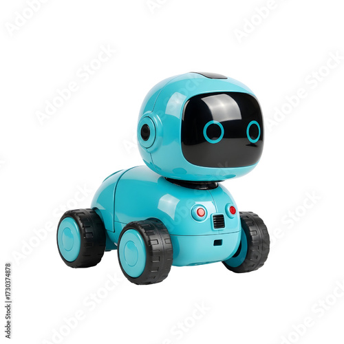 Robot pet toy isolated on white background