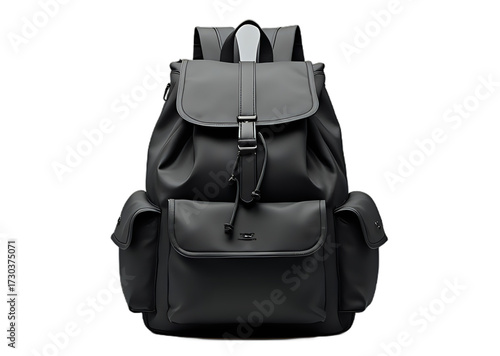 Black Leather Backpack
