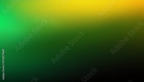 abstract green and yellow gradient background fading to black