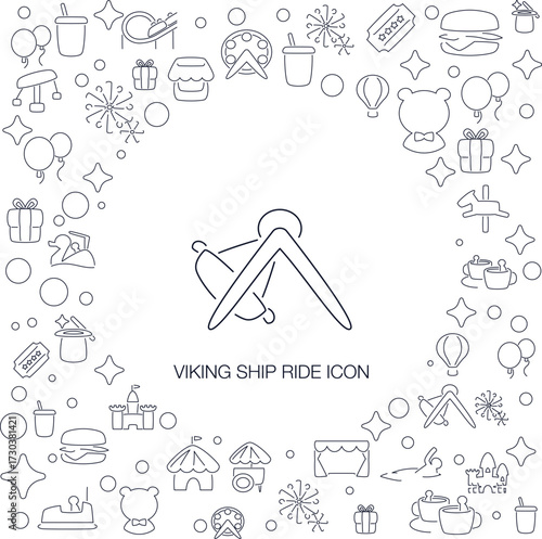 Viking Ship Ride Icon