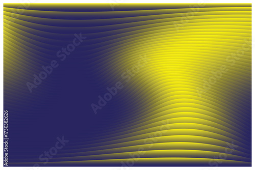Wave Gradient Flow – 2D Sacred Pattern of Blue-Yellow Energy and Devotional Texture