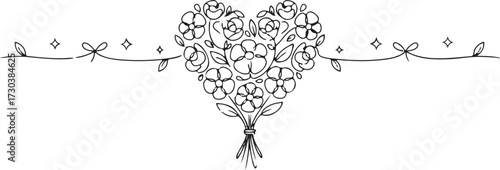 A minimal Flower line drawing